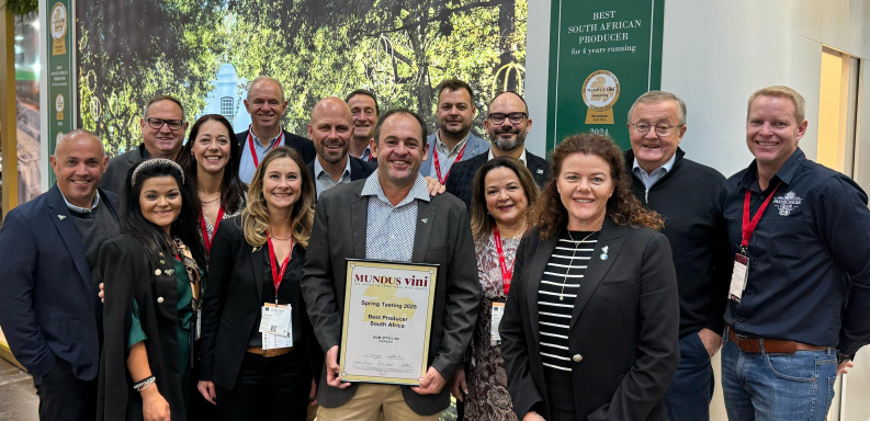 DGB named Best South African Producer at Mundus Vini Spring Tasting